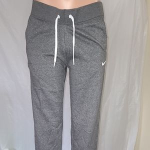 Nike swoosh fleece open hem pants